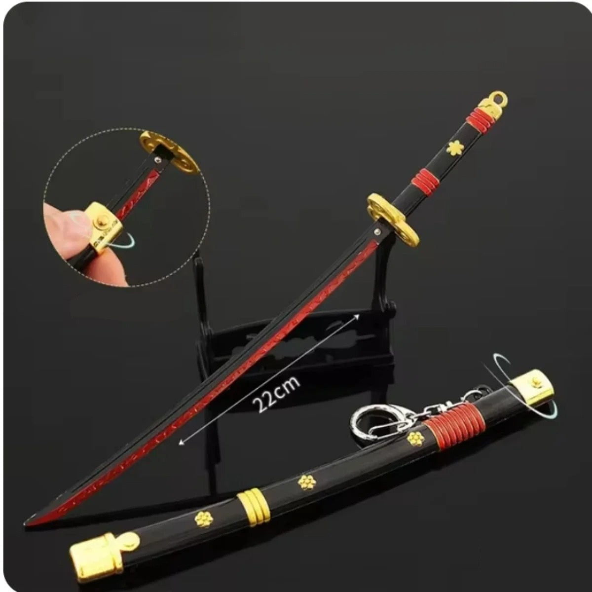 Enma Inspired Mini Katana Keychain