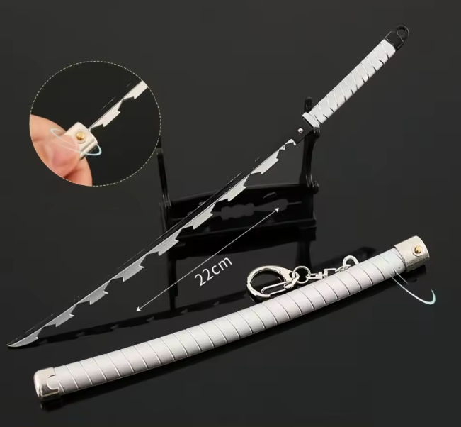 Inosuke Nichirin Inspired Mini Katana Keychain