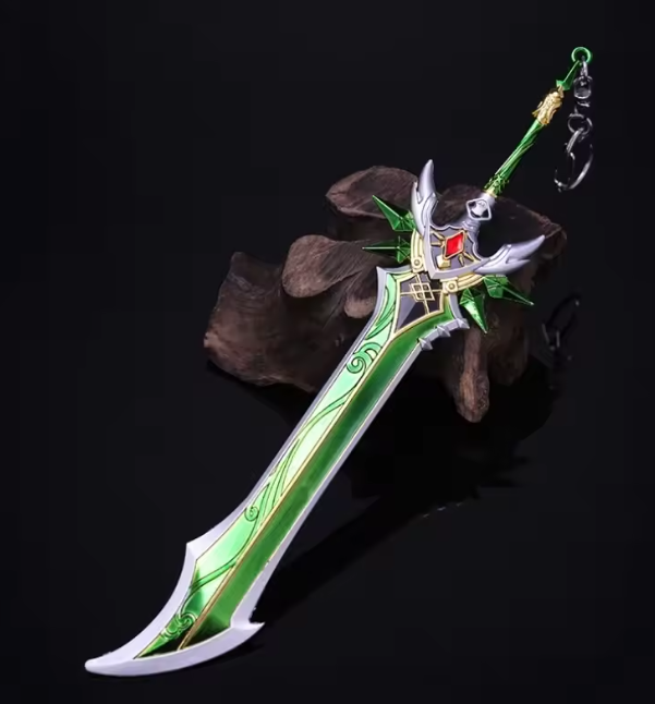 Jade Claymore Inspired Mini Sword Keychain