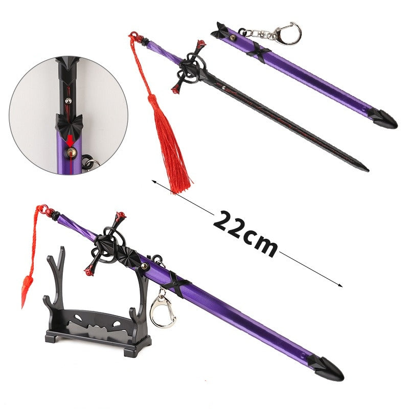 Jeanne d'Arc Inspired Mini Sword Keychain