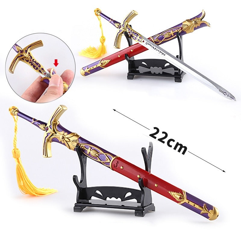 Saber Inspired Mini Sword Keychain