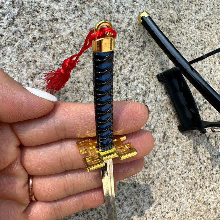 Tokito Nichirin Inspired Mini Katana Keychain