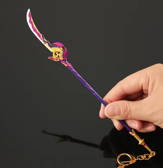 Engulfing Lightning Inspired Mini Polearm Keychain