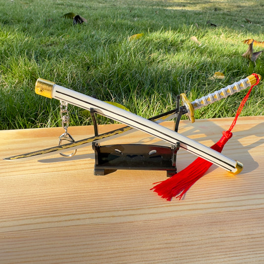 Zenitsu Nichirin Inspired Mini Katana Keychain