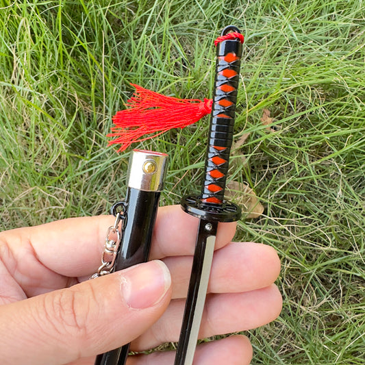 Tanjiro 3 Nichirin Inspired Mini Katana Keychain